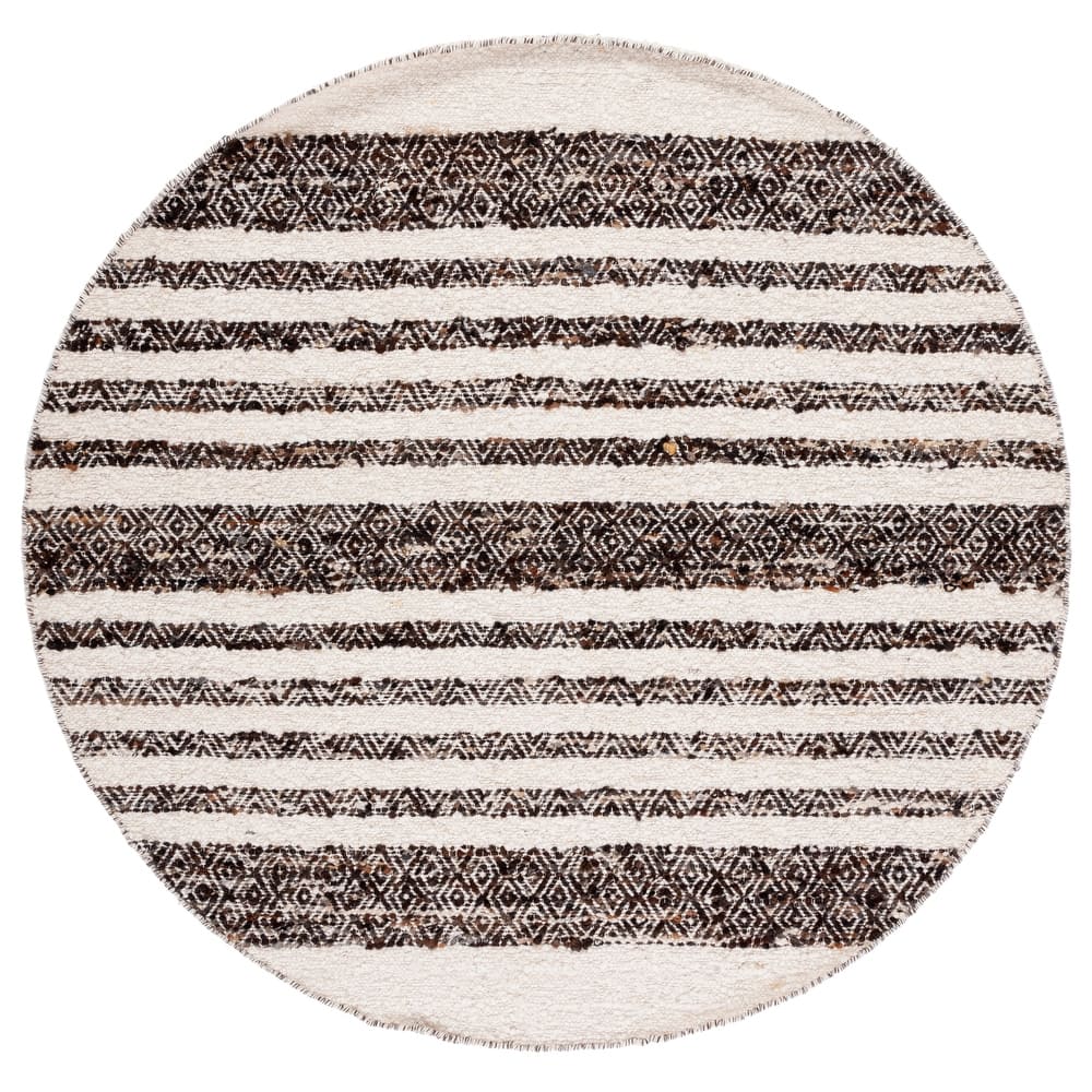 SAFAVIEH Handmade Natura Anneke Stripe Wool Rug