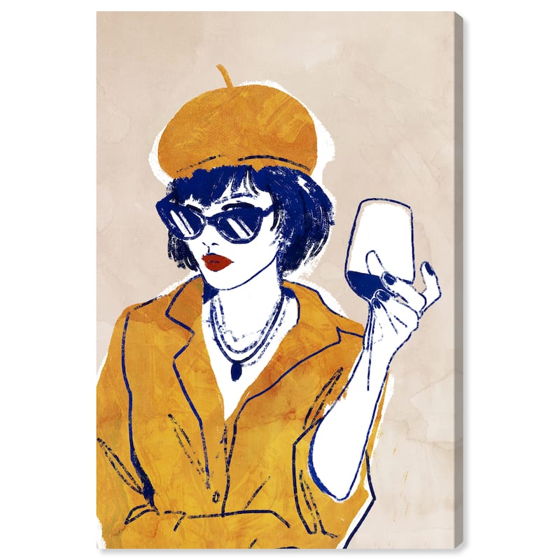 Wynwood Studio 'Afternoon Vibes' Fashion and Glam Wall Art Canvas Print Outfits - Yellow, White