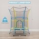 preview thumbnail 3 of 8, Gymax Kids Mini Trampoline w/ 59'' Higher Enclosure Net Seamless