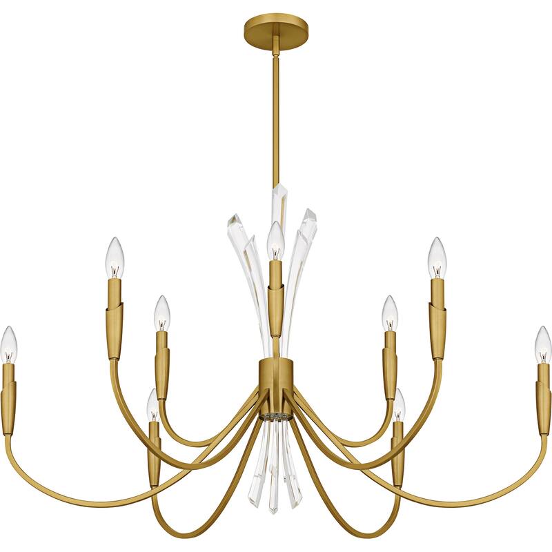 Cecily 9-Light Brushed Gold Chandelier