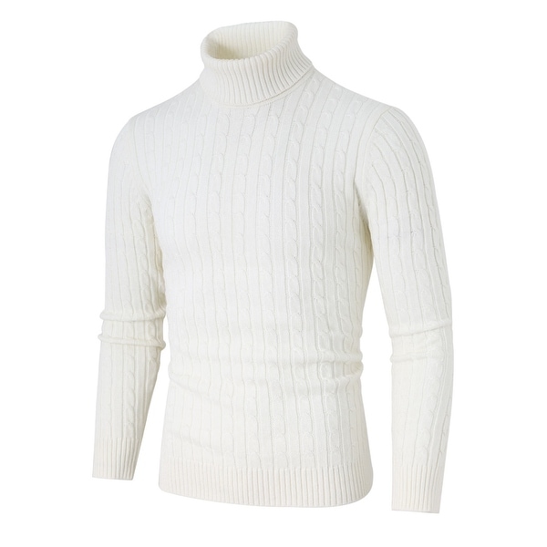 mens turtleneck knit sweater