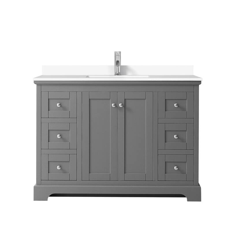 Wyndham Collection Avery 48" Free Standing Single Basin Vanity Set