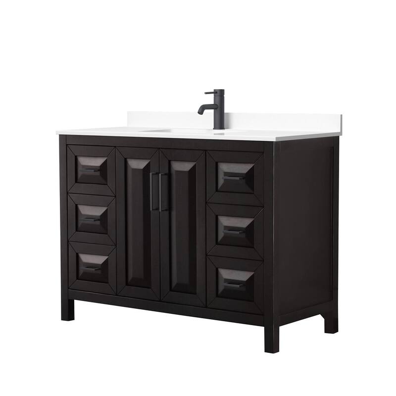 Wyndham Collection Daria 48" Free Standing Single Basin Vanity Set