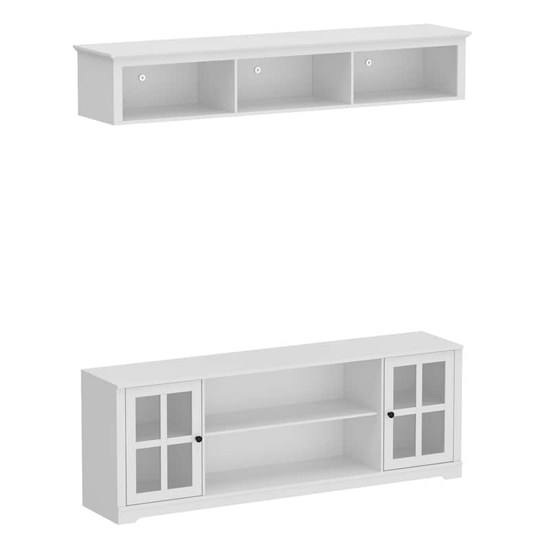 Home Modern Entertainment Center Large Tv Stand Console Table Modular