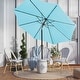 preview thumbnail 52 of 76, 9-ft Patio Market Umbrella with Tilting Pole, Waterproof & Breathable Canopy