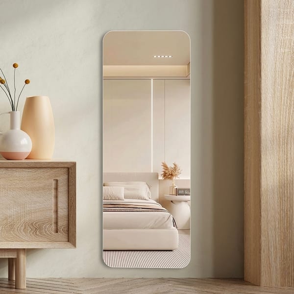 56X15inch Wall-mounted round-angle dressing mirror high-quality 5mm silver  mirror explosion-proof glass - Bed Bath & Beyond - 42404347