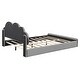 preview thumbnail 24 of 24, Upholstered Platform Bed Queen Size Bed Frame with Cloud-shaped Headboard and Footboard, No Box Spring Needed Velvet Fabric聽