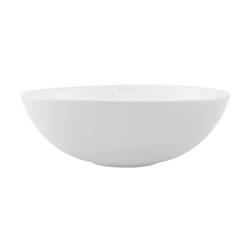 Chaux 16 Ceramic Sink In Shiny White - 15.65" x 15.65" 5.3"