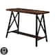 Industrial Weathered Oak 47-inch Wide Wood Top Counter Height Table by Furniture of America