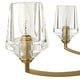 preview thumbnail 14 of 13, Uttermost Barcelona 6 Light Brass Chandelier - 40.25"W x 40.25"D x 15.5"H