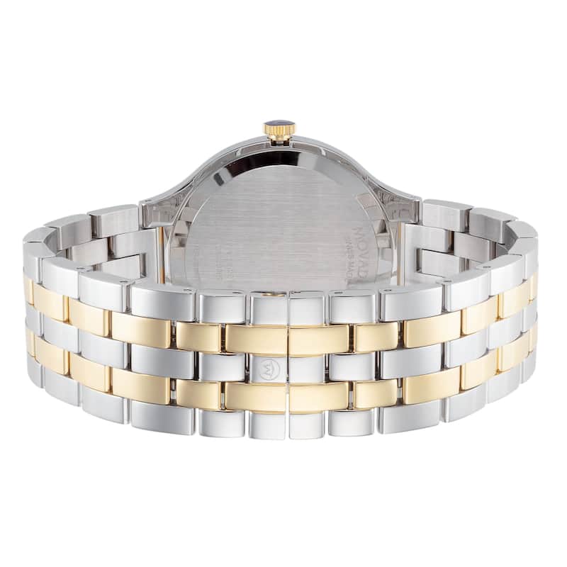 Movado Men's Veturi 40mm Quartz Watch 0608042 - Silver and Gold - N/A