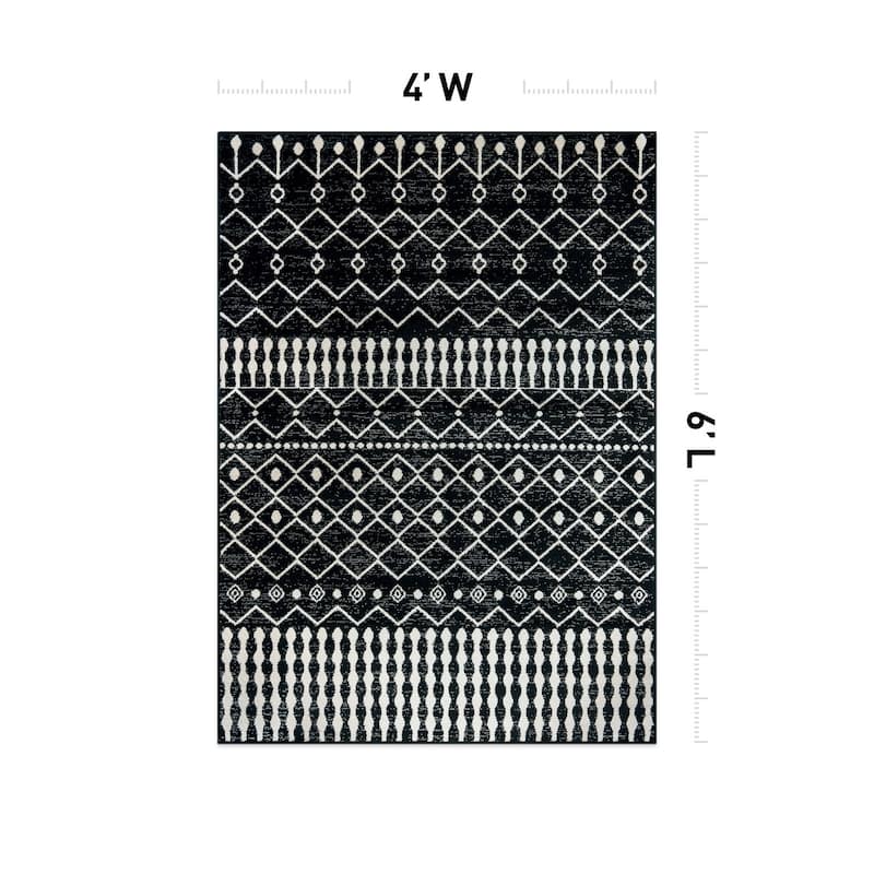 Contemporary Arch Design Area Rug