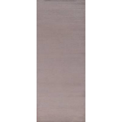 Hand Knotted Oriental 100% Wool Carpet Modern Solid Purples Gabbeh Runner Rug - 10' 0'' X 3' 3''