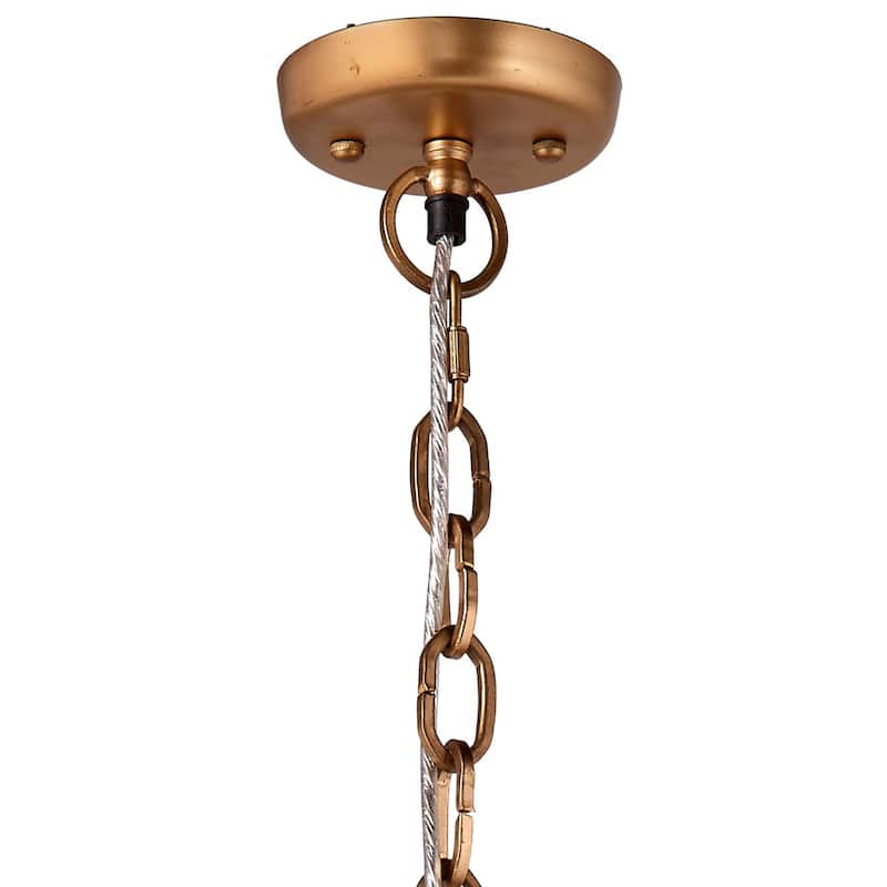 Jamie Young Hollywood 1-Light Glass and Metal Pendant - 60 Watts Each, 180 Max Total Wattage, Volts 120