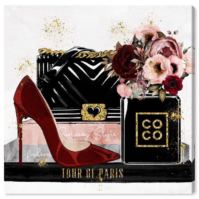 Wynwood Studio Canvas Fashion and Glam Autumn Fashion Books Black and Modern & Contemporary Wall Art Canvas Print