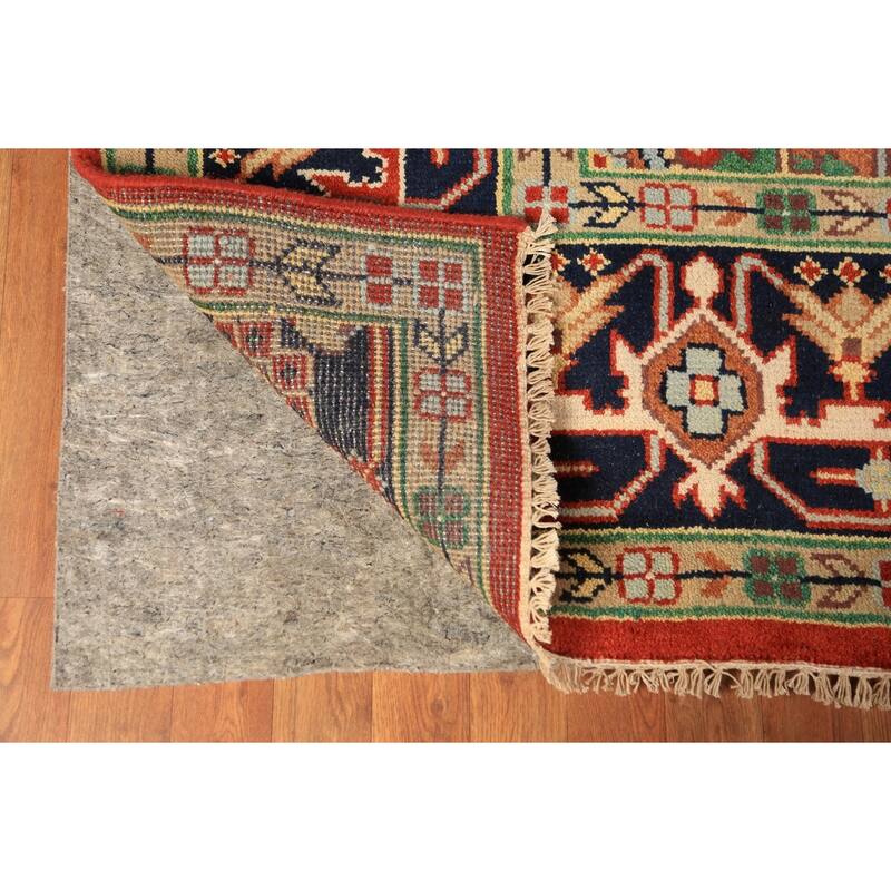 Geometric Heriz Serapi Oriental Area Rug Handmade Wool Carpet - 8'11" x 11'9"