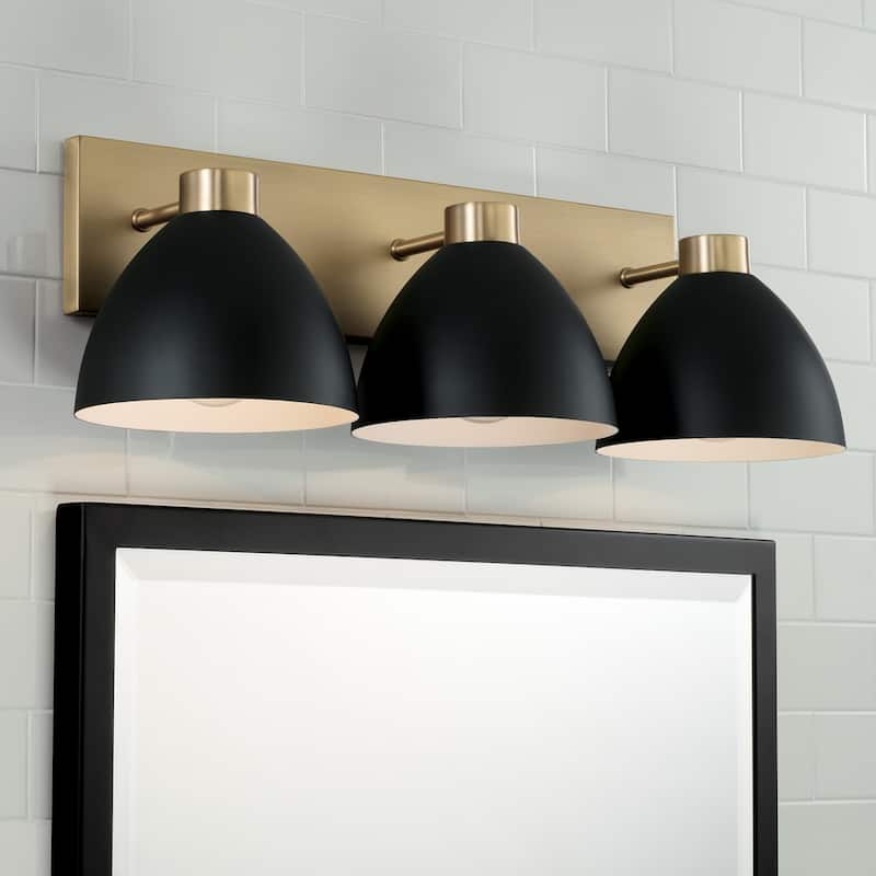 Ross 3-Light Vanity - 25.25"W x 8"H x 8.5"E
