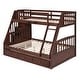 preview thumbnail 4 of 9, Stylish and Functional Design Wood Bunk Bed with Maximized Storage Space and Safety Guaranteed, Brown