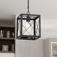 preview thumbnail 2 of 37, Acroma 1-light Farmhouse Rustic Rectangle Kitchen Island Pendant Light - 8 inches