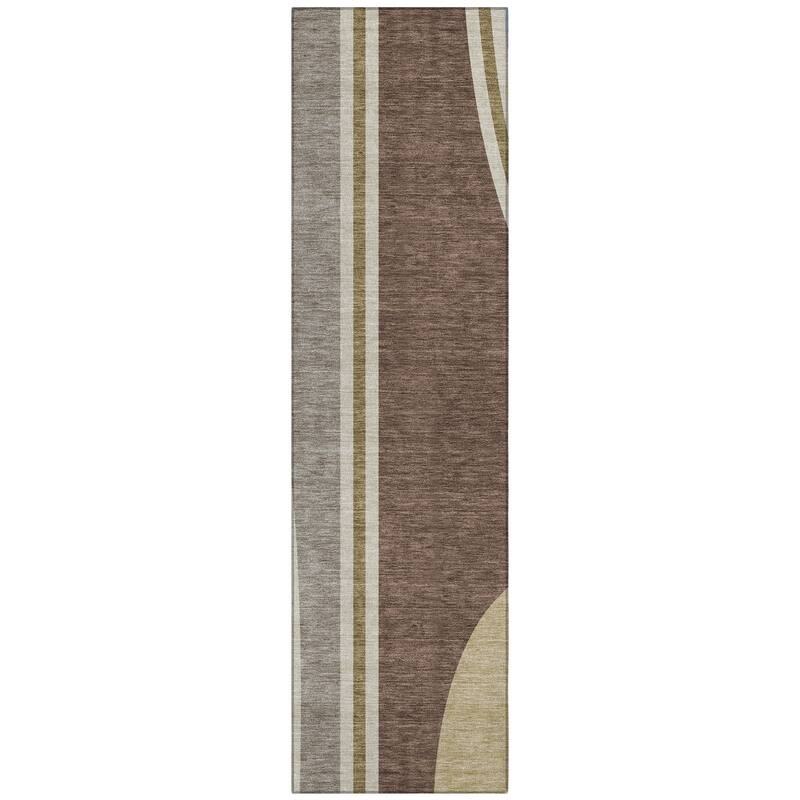 Machine Washable Indoor/ Outdoor Contemporary Keely Chantille Rug