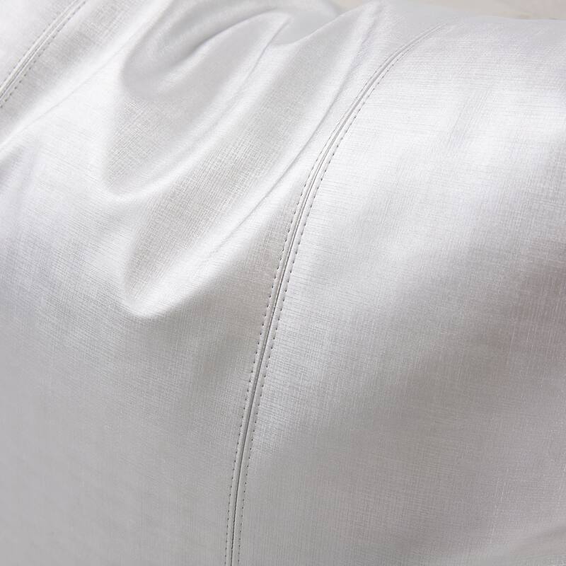 Allan Andrews Metallic Faux Leather Luxe Throw Pillow