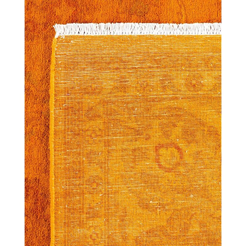 Vibrance, One-of-a-Kind Hand-Knotted Area Rug - Orange, 6' 1" x 9' 0" - 6' 1" x 9' 0"