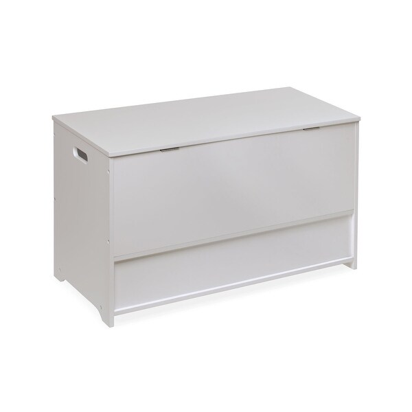 white and grey toy box