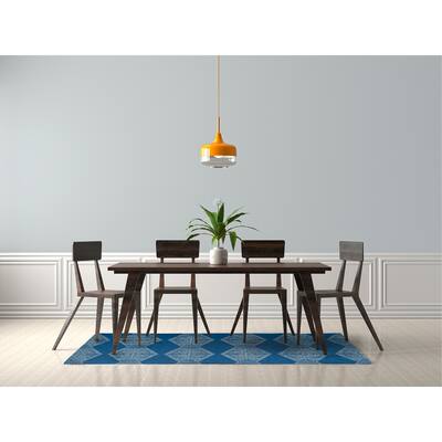 Pyramid Stripe Soft Chenille Rug