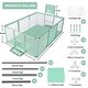 preview thumbnail 4 of 6, Infant 71"x48" 4-Panel Baby Playpen Foldable Playard with Basketball Hoop Green