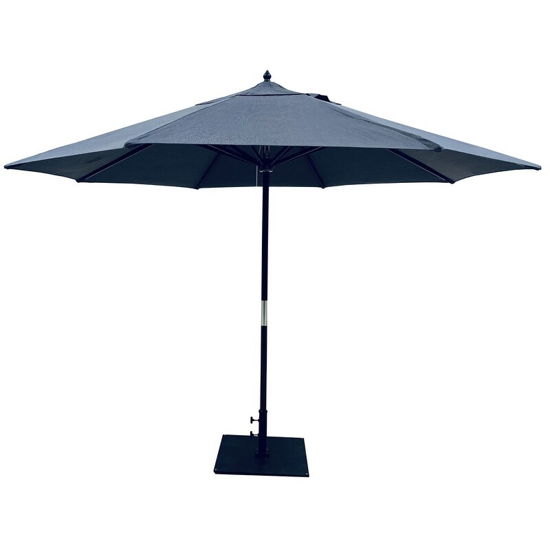 Shop Black Friday Deals On Tropishade 11 Ft Market Umbrella With Navy Rib Olefin Cover Overstock 8254898