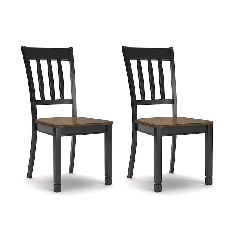 Signature Design by Ashley Owingsville Brown and Black Dining Chairs (Set of 2)