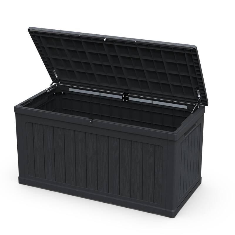 230 Gallon Large Outdoor Storage XXL Deck Box for Patio Furniture, Outdoor Cushions, Garden Tools and Sports/Pools Equipment