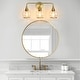 preview thumbnail 126 of 151, Modern Vanity Lights Dimmable Bathroom Light Fixtures with Glass Shade