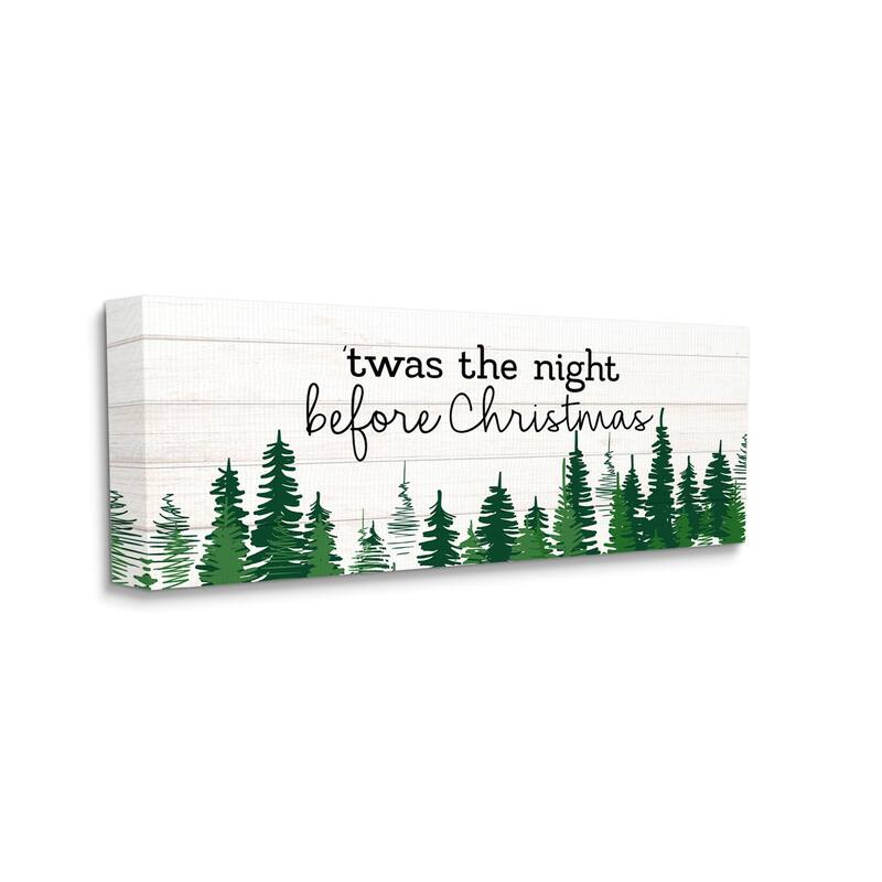 Stupell Night Before Christmas Trees Canvas Wall Art Design by Kim