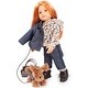 preview thumbnail 5 of 3, Gotz: Hannah & Her Dog Polly - 19.5" Standing Poseable Doll Set, Kids 3+