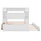 preview thumbnail 43 of 92, Platform Bed with All-in-One Cabinet & Sockets, Wooden Slats Support Bed Frame with 2 Drawers & Trundle-No Box Spring Required