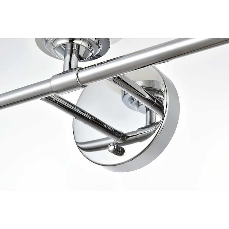 Ash 1 Light Black and Frosted White Bath Sconce