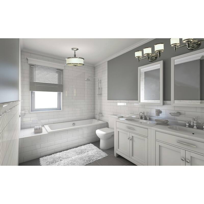Carlisle 3 Light Chrome Bathroom Vanity Fixture