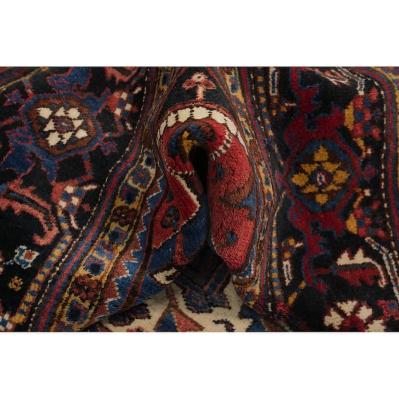 Hand Knotted Oriental 100% Wool Carpet Traditional Medallion Beige & Ivories Heriz Area Rug - 21' 3'' X 11' 5''