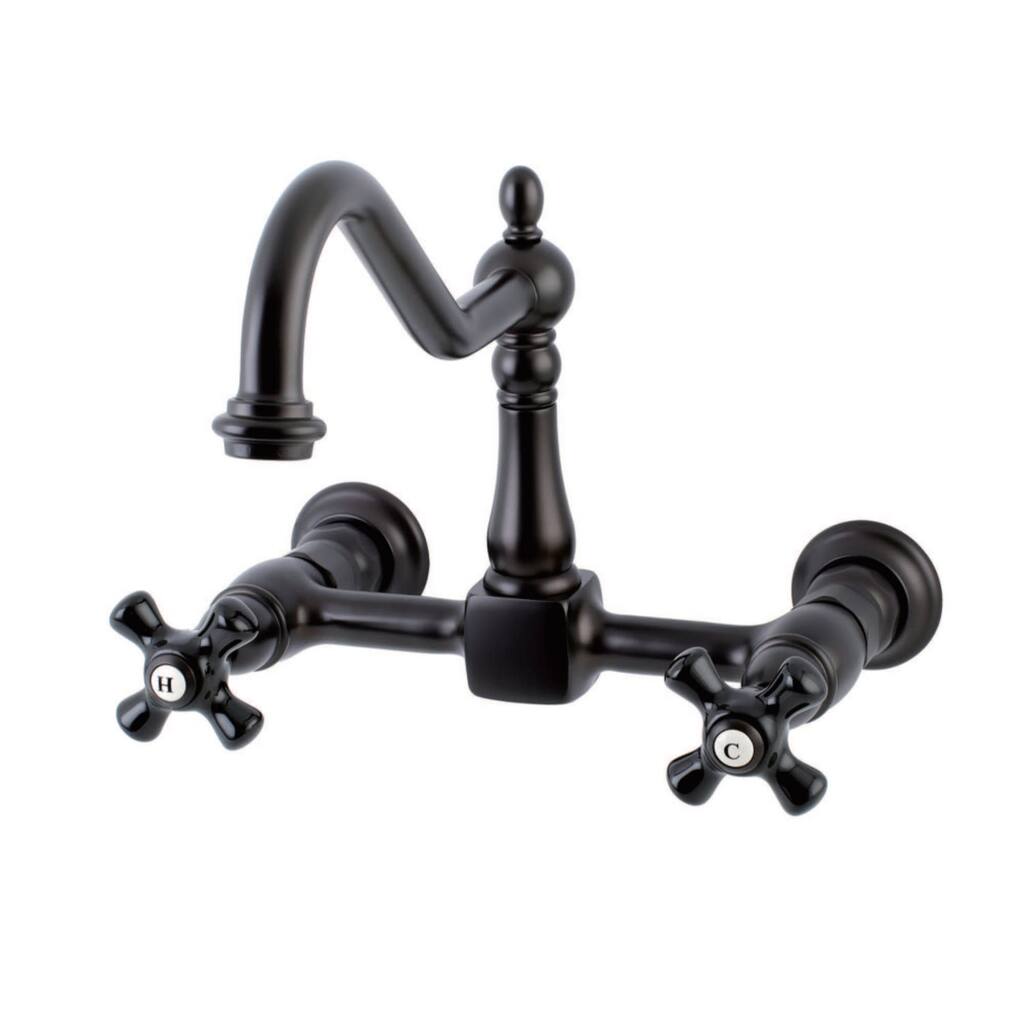 Kingston Brass Duchess 1.8 GPM Wall Mounted Bridge Kitchen Faucet