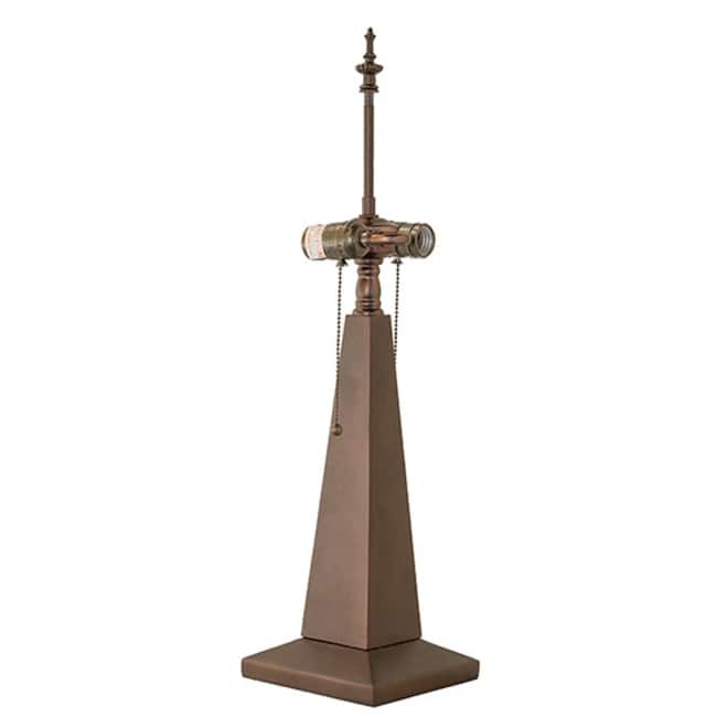 Meyda Tiffany 16873 Obelisk 24" Tall Lamp Base - Mahogany Bronze