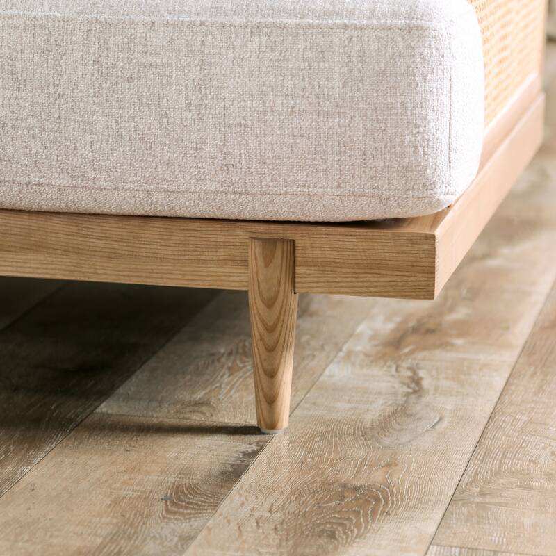 Jacques Mid Century Modern Rattan 3-piece Living Room Set by Furniture of America