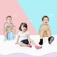 preview thumbnail 3 of 4, CozyWay Ankle Grip Socks Girls Stripe/Multicolor - 12 pair, 6-12 Months