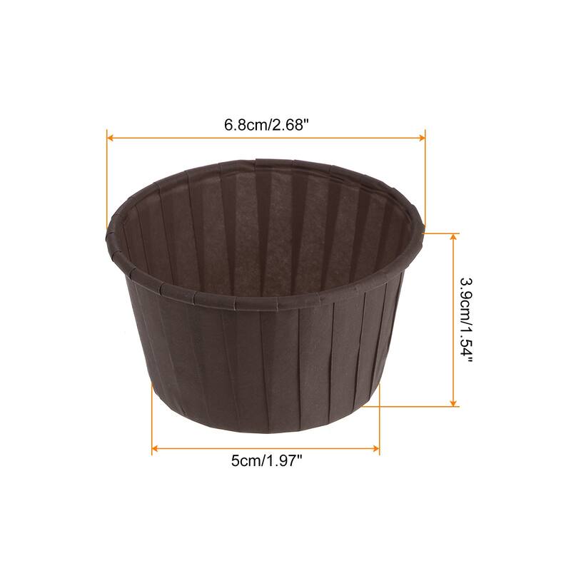 150Pcs Cupcake Baking Cups 3.5oz Standard Size Paper Cupcake Liners - Coffee