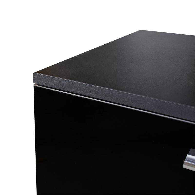 70 Inch TV Stands with 2 Storage Cabinet & Open Shelves