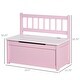 preview thumbnail 7 of 8, Qaba Toddler Toy Box Storage Bench with Large 27 L Interior, Kids Storage Bench Seat with Storage