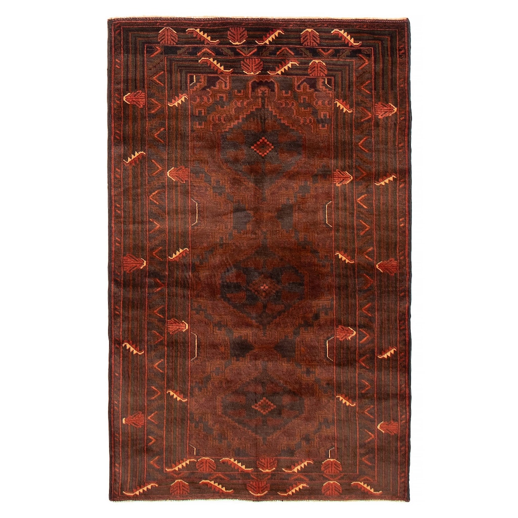 Teimani Brown Rug 3'7" x 6'4" - 3'7 x 6'4