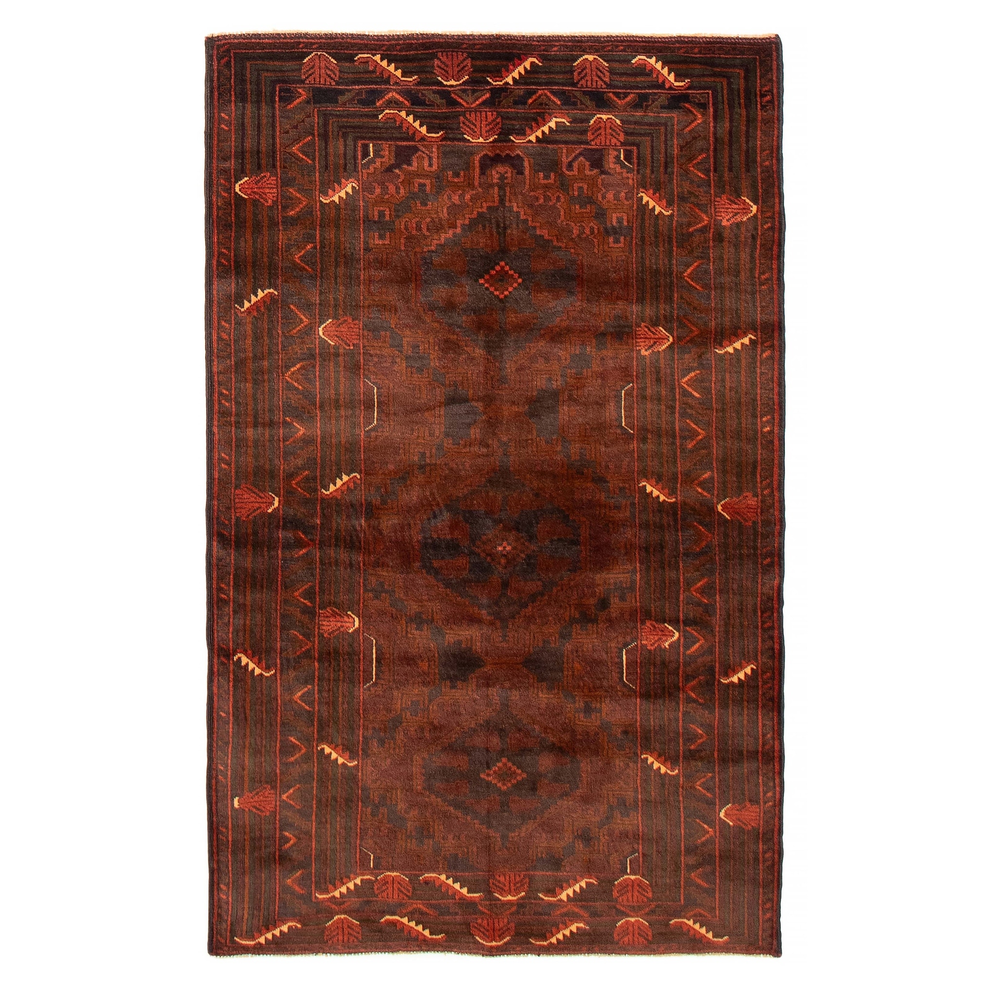 Teimani Brown Rug 3'7" x 6'4" - 3'7 x 6'4