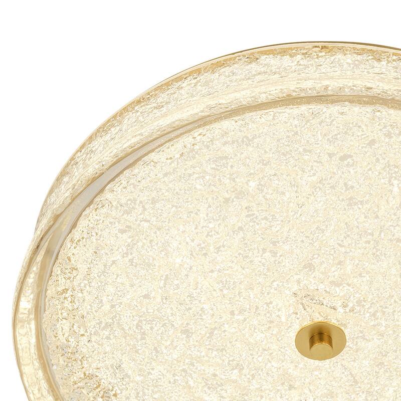 Modern Circular Resin Dimmable LED Flush Mount Ceiling Light