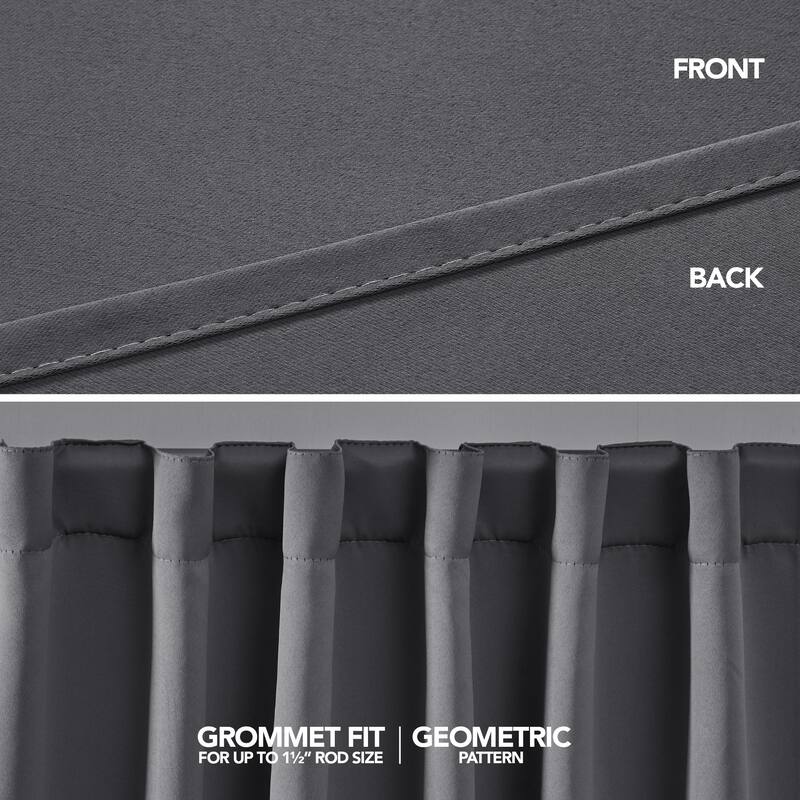 Deconovo Thermal Insulated Blackout 84-inch Curtain (2 Panel) - 52 x 84